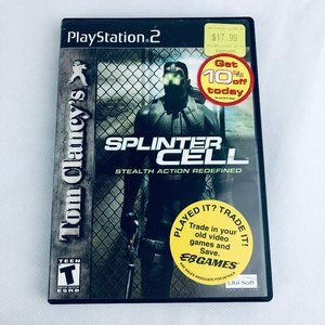 PS2 PlayStation 2 Tom Clancy's Splinter Cell Stealth Action Redefined NTSC U/C